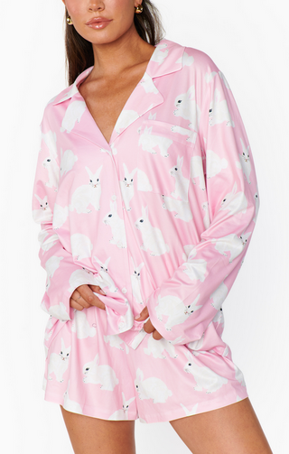 Mumu Favorite PJ Set / Pink Bunnies