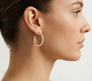 Ella Stein Gold A Hoop Thing Medium Hoop Earrings
