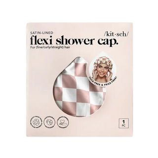 Kitsch Satin Lined Flexi Shower Cap