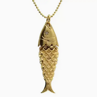 Monkee's Coastal Collection The Big Catch- Lucky Fish Pendant Necklace