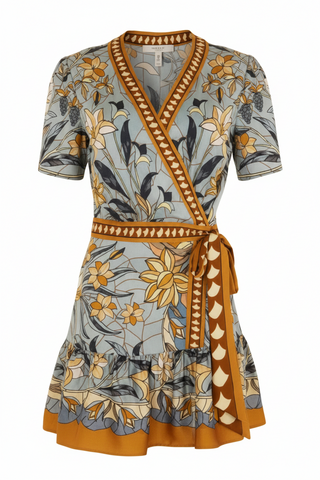 Farm Rio Wrap Mini Dress