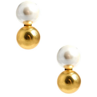 Lisi Lerch Belle Mixed Pearl & Gold Earrings – Belle of the Ball