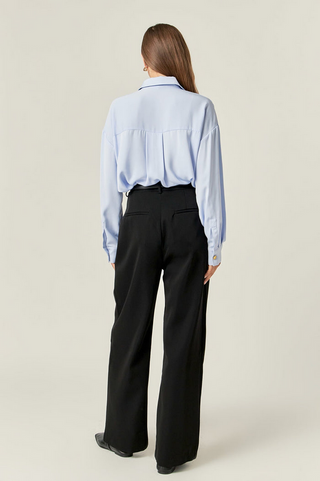 English Factory Gold Button Shirt Blouse