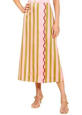 Mestiza Joyah Midi Skirt in Herbs De Provence