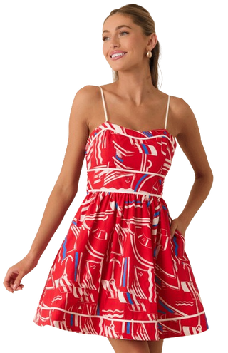 Prosperina Veronica Mini Dress in Yacht Club Print