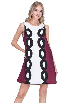 Jade Maroon Sheath Dress