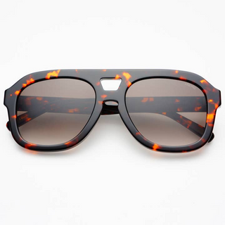 Freyrs Voyager Acetate Oversized Aviator Sunglasses in Tortoise
