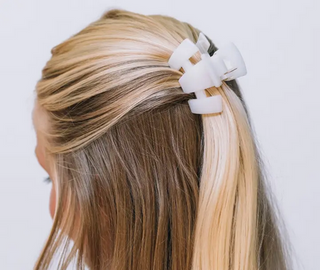 Teleties Classic | Coconut White | Petite | Claw Clip