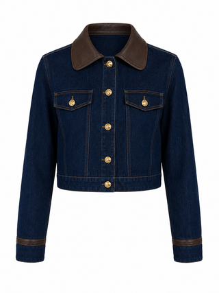 Velvet Heart Pepa Cropped Denim Jacket