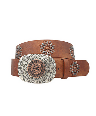 Monkee's Jewelry And ACC 2 Tone Boho Buckle Belt