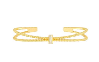 Ella Stein Gold Meet Me Halfway Cuff Bracelet