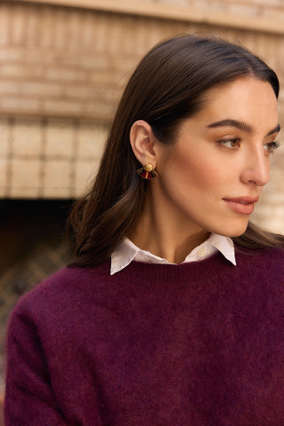 Brackish Julia Fan Stud Earring