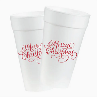 Monkee Collection Merry Christmas Classic Calligraphy Cup Sleeve