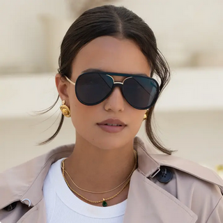Freyrs Shay (New) Unisex Aviator Sunglasses - Black