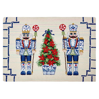 Peking Handicraft Chinoiserie Nutcrackers Hook Rug