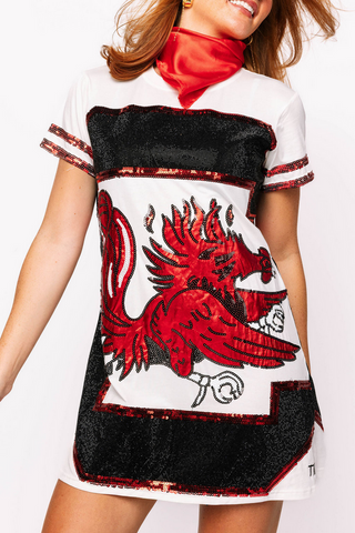 Queen Of Sparkles South Carolina Oversized Mascot Tee Dress