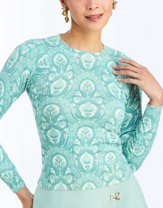 Mestiza Phoebe Sweater in Trellis Aquarelle