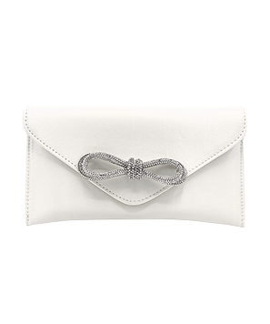 Rhinestone Bow Clutch