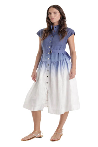 Karina Grimaldi Zelie Ombre Dress XS / Blue Ombre Karina Grimaldi Zelie Ombre Dress XS / Blue Ombre