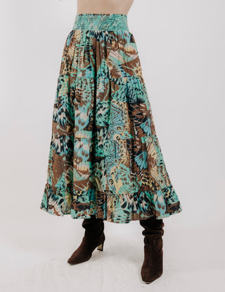 Love The Label Luelle Skirt In Born To Fly Print
