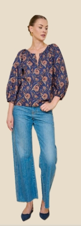 Flora Bea Marita Blouse in Secret Garden