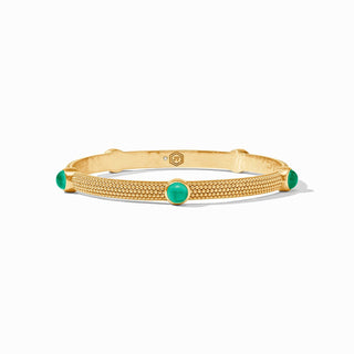 JV Catalina Hinge Bangle-Iridescent Emerald Green-OS