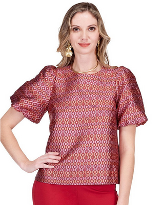 Jade Groovy Grid Top