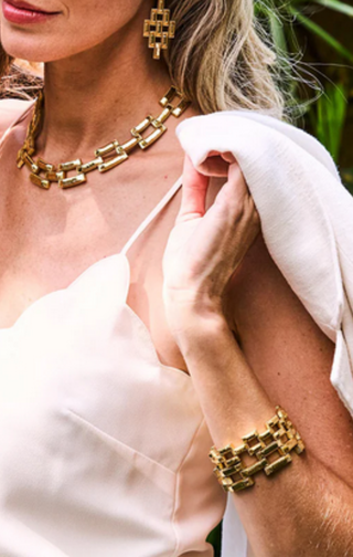 Capucine De Wulf Pathway Petite Link Gold Bracelet, 7.25"