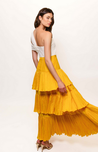 Hutch Rhea Dress / White & Gold