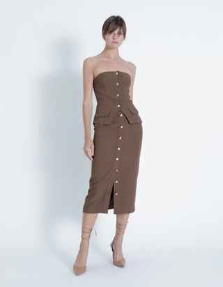Karina Grimaldi Tessa Strapless Top