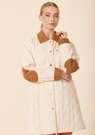 Dolce Cabo Creme Quilted Dress