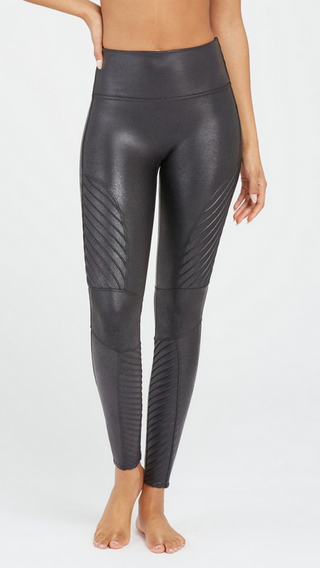 SPANX FAUX LEATHER MOTO LEGGINGS