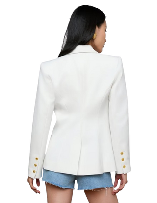 L'Agence Kyomi Double Breasted Blazer in White