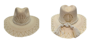 Tipsey Threads Palm Hat With Cabo Shell