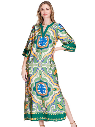 Jade Trimmed Maxi