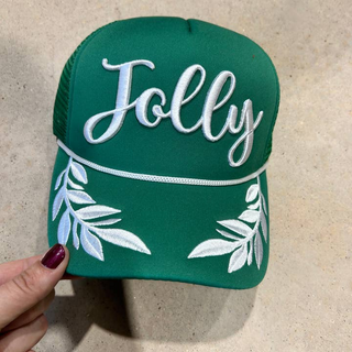 Vibes Hat Company Jolly Captain Hat | Puff Embroidery | Christmas Hat | Santa