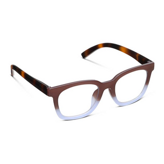 Peepers To The Max Mocha/Blue Blue Light Glasses