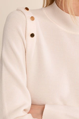 Molly Bracken Us Ladies Off White Knitted Sweater