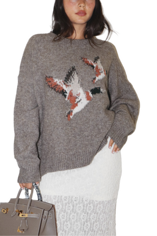 Monkee Collection Flying Duck Knit Sweater