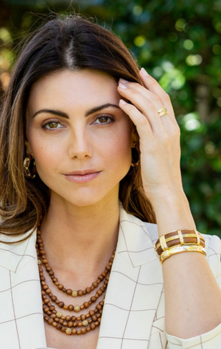 Capucine De Wulf Cleopatra Oval Hinged Bangle