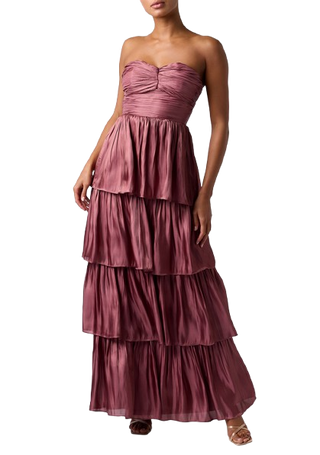 Lulus Bella Tiered Maxi Dress