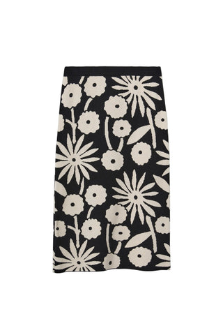 Compania Fantastica Black & White Midi Skirt