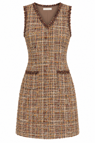 Jade Brown Tweed Dress