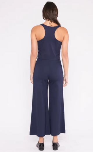 Ripley Rader Navy Ponte Knit Tank Top