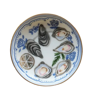Monkee Collection Porcelain Trinket Dish | Oysters