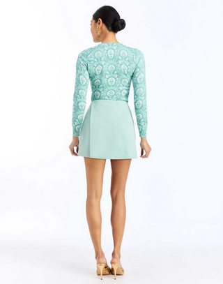 Mestiza Arden Mini Skort in Aquarelle Blue