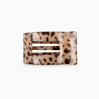 Teleties Flat Rectangle Hair Clip | Small | Blonde Tortoise