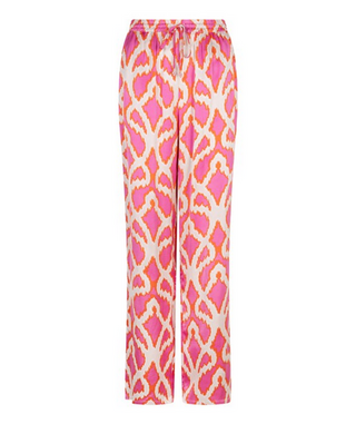 Esqualo Pink and Orange Print Pant