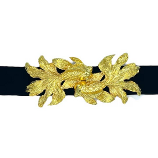 Garland Bags Koi Fish Interchangeable Belt Buckle w/ Gold Finish