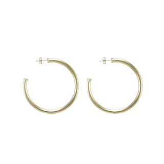Sheila Fajl Petite Everybody's Favorite Hoops Brushed Gold